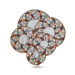 دم کنی ۵ تکه طرح قلب حصیری