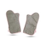 دستکش فر طرح قلب سفید