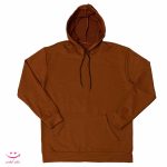 هودی اسپرت پنبه ای فری سایز رنگ آجری