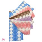 دستمال آشپزخانه پولیشی 6 عددی طرح لوزی