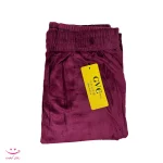 شلوار فری سایز مخمل ساده GVC کد 03