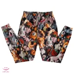 شلوار مخمل سه بعدی فری سایز کد 04